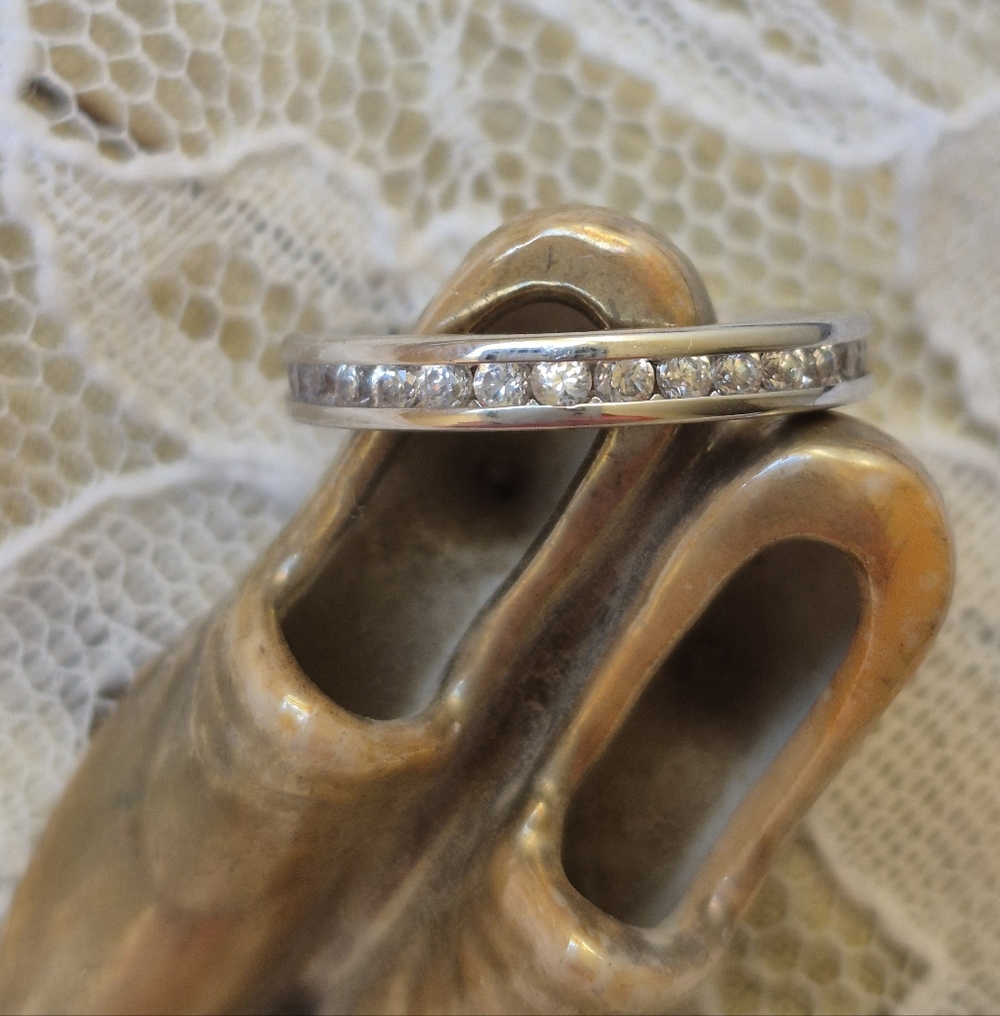 Premier Designs SilverTone Diamond-Accent Women's Eternity Band